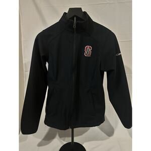 Columbia Stanford Cardinal Women’s Full Zip Jacket Black Logo XS
